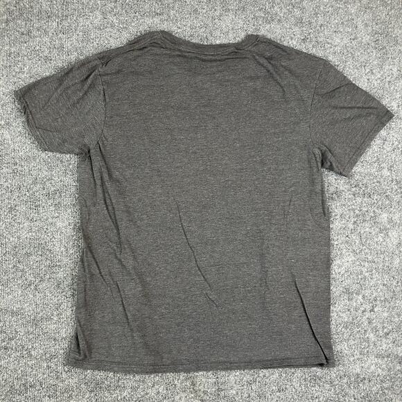 Harry Potter Hogwarts T-Shirt Mens L Gray Wizardry Crest Graphic Short Sleeve - Picture 6 of 7